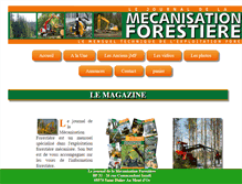 Tablet Screenshot of mecaforest.com